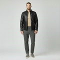 Veste style cuir style utilitaire pour homme