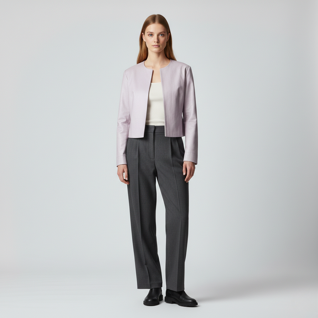 Veste à coupe courte pour femme