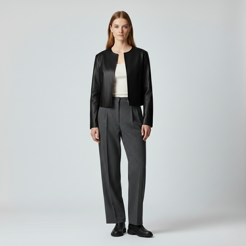 Veste à coupe courte pour femme