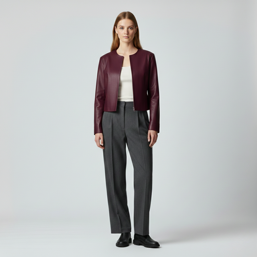 Veste à coupe courte pour femme