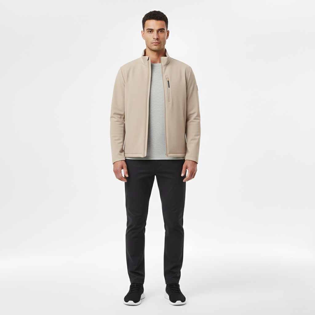 Veste à fermeture zippée pour homme