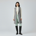 Gilet à coupe longue sans manches pour femme