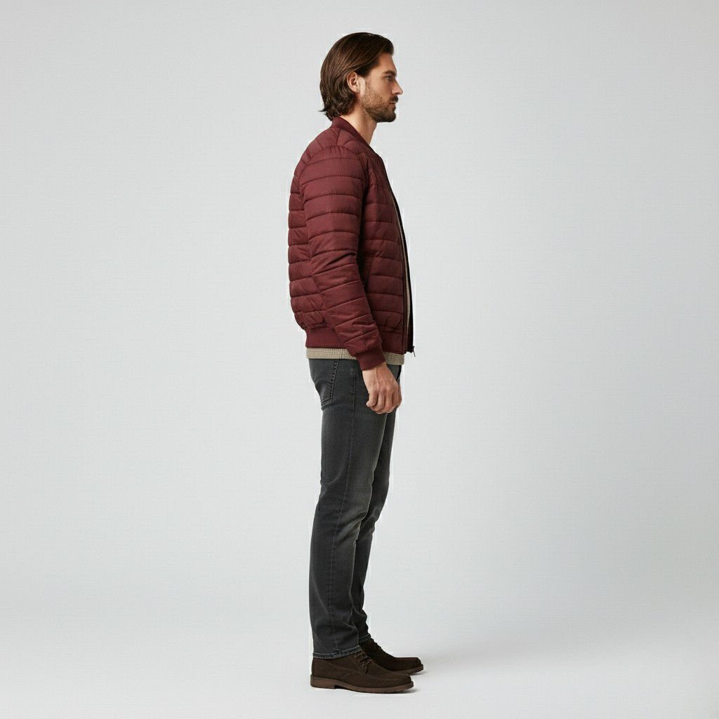 Veste à matelassage pour homme