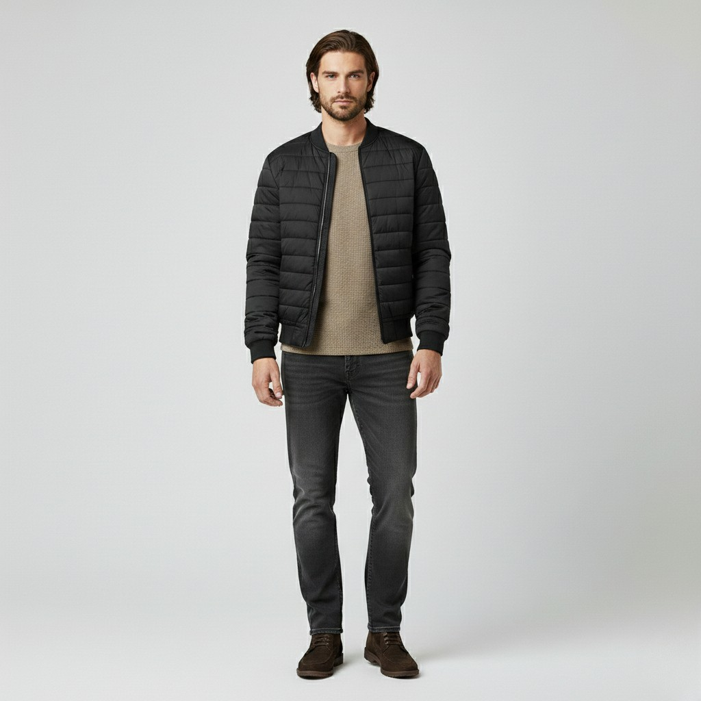 Veste à matelassage pour homme