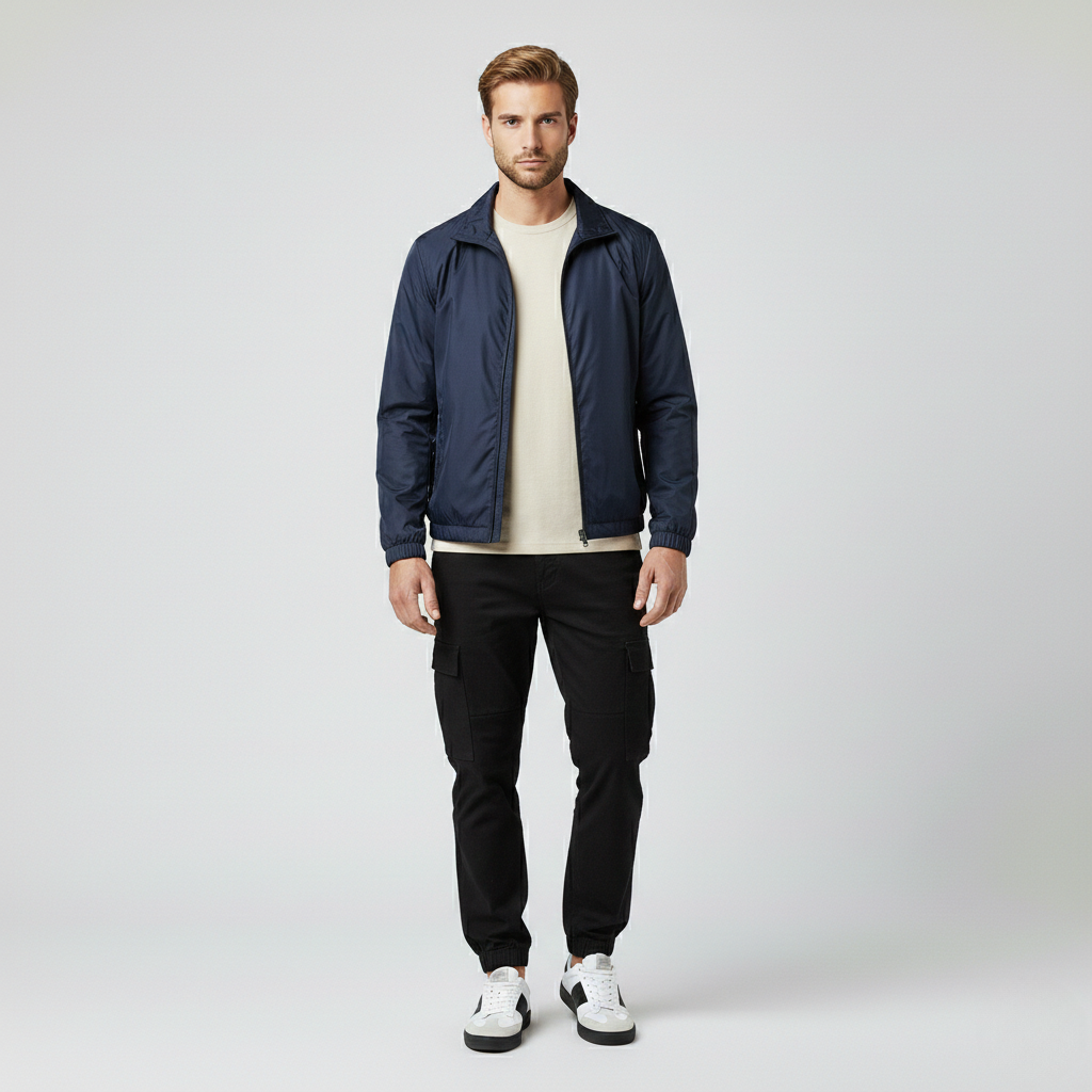 Haut à fermeture zippée pour homme