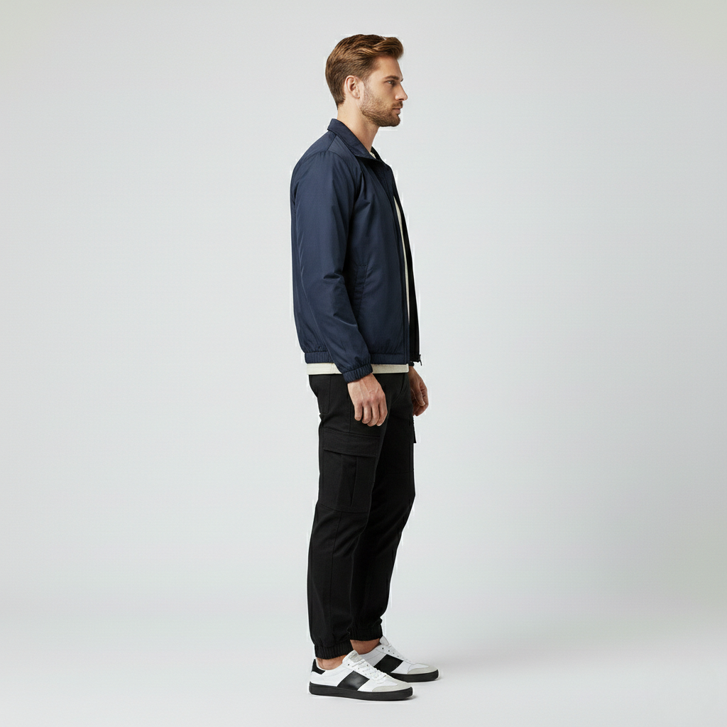 Haut à fermeture zippée pour homme