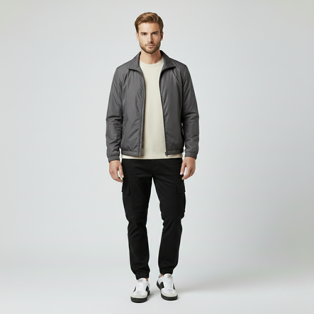 Haut à fermeture zippée pour homme