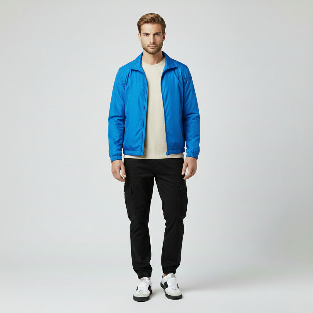 Haut à fermeture zippée pour homme