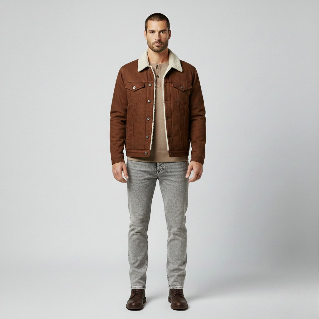 Veste à ligne sobre pour homme