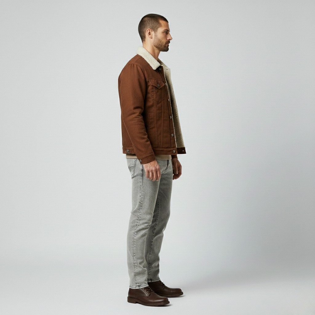 Veste à ligne sobre pour homme