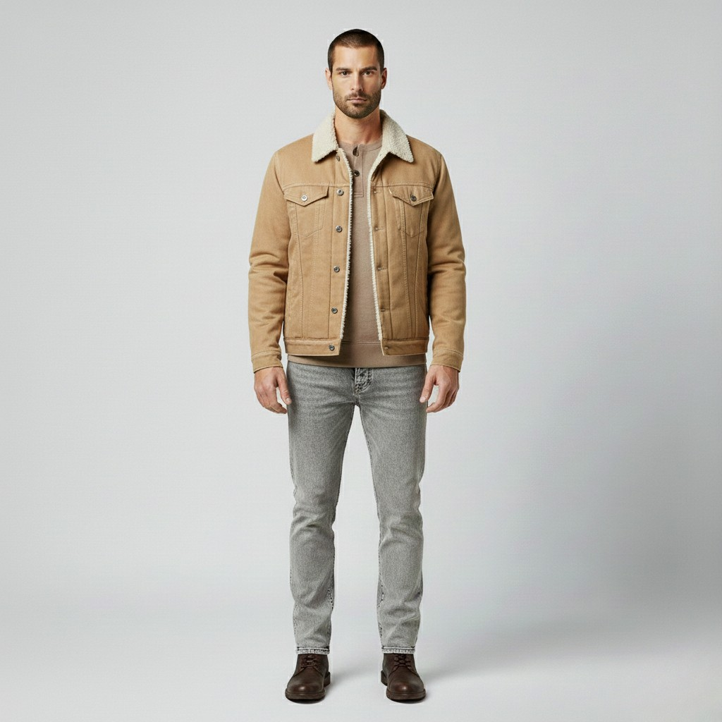 Veste à ligne sobre pour homme