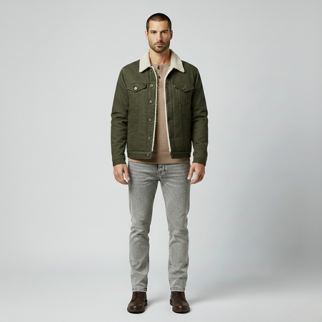 Veste à ligne sobre pour homme
