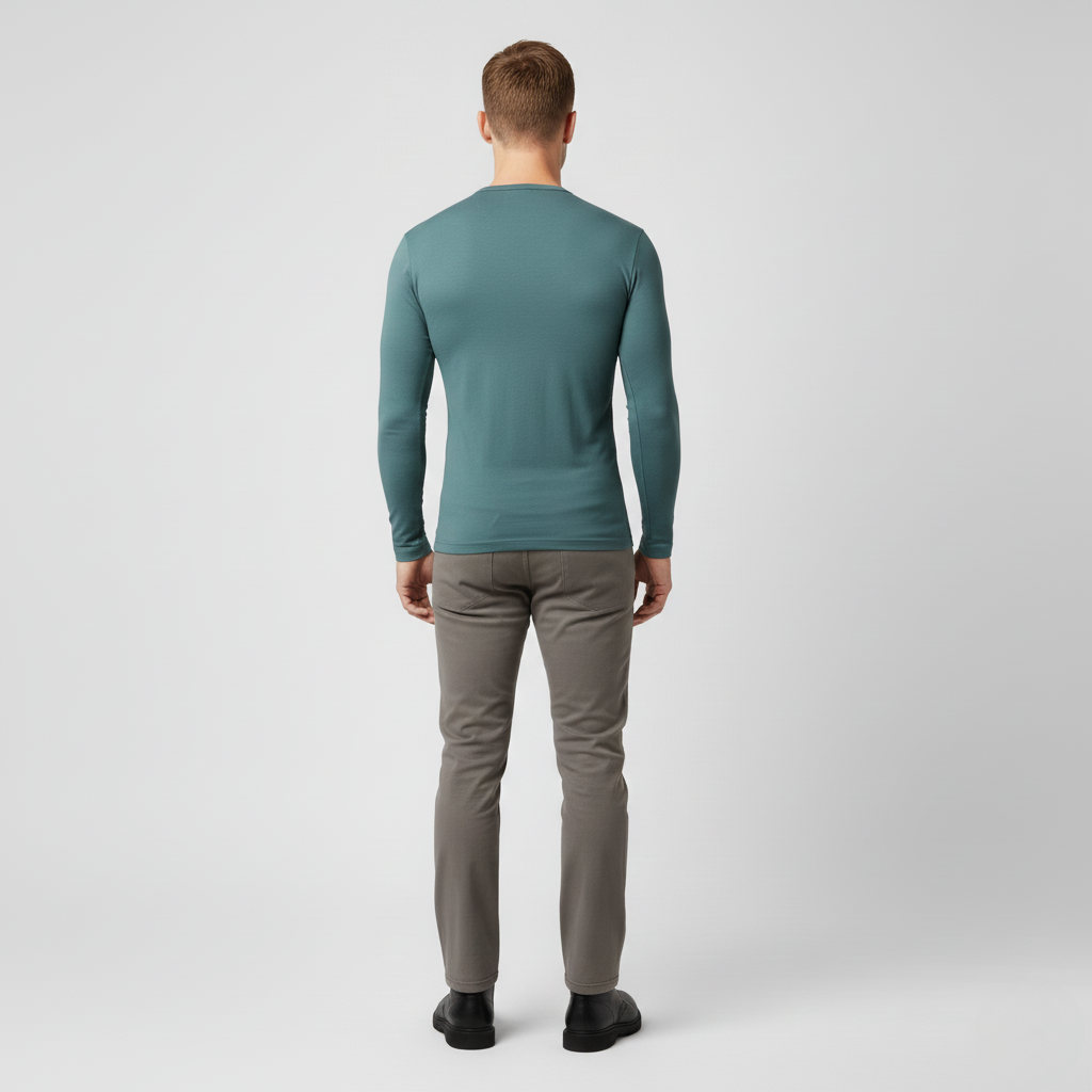 Pull à manches longues en maille pour homme