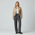 Veste à matelassage à coupe courte pour femme