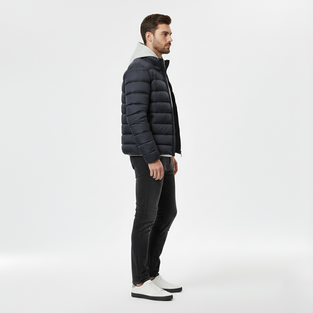 Doudoune à matelassage pour homme